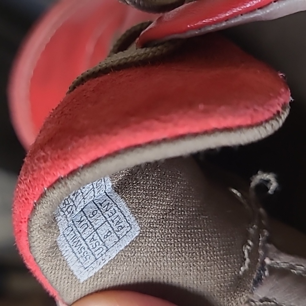 Vionic Red Sneakers with Brown Accents - Picture 8 of 8